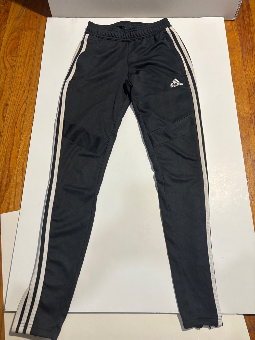 adidas climacool Black Track Pants with White Side Stripes